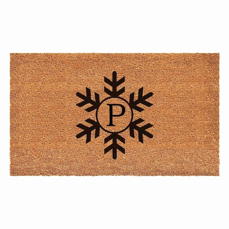 Calloway Mills Monogram Door Mat, Black, Natural, 36 in W x 72 in L 108793672P